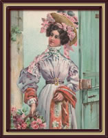 Authentic Antique Print Item # 3122