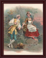 Authentic Antique Print Item # 6122
